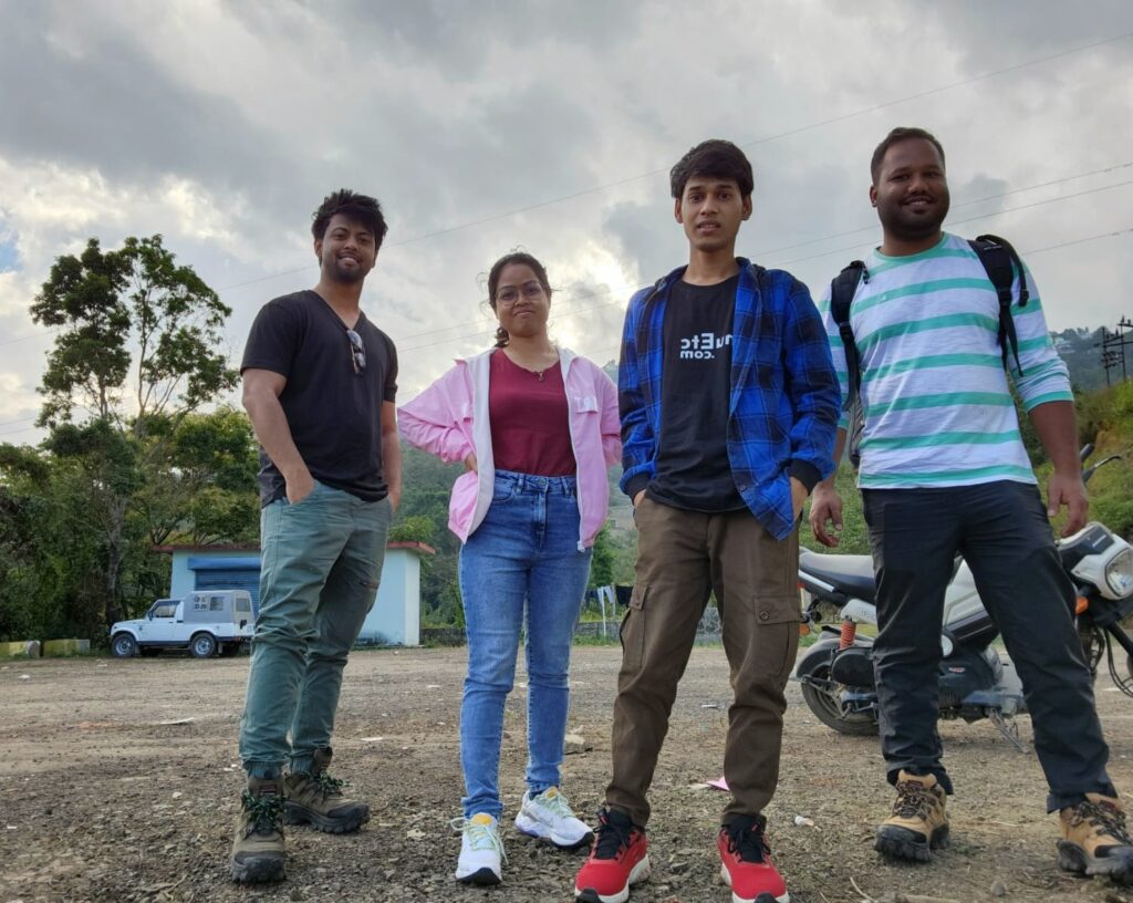 Rohan, Labanya, Inu Etc and Joydeep in ISBT Kohima. Photo by Inu Etc