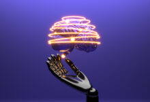 OpenAI Codex concept art showing an AI cloud with a robotic arm