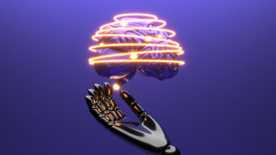 OpenAI Codex concept art showing an AI cloud with a robotic arm