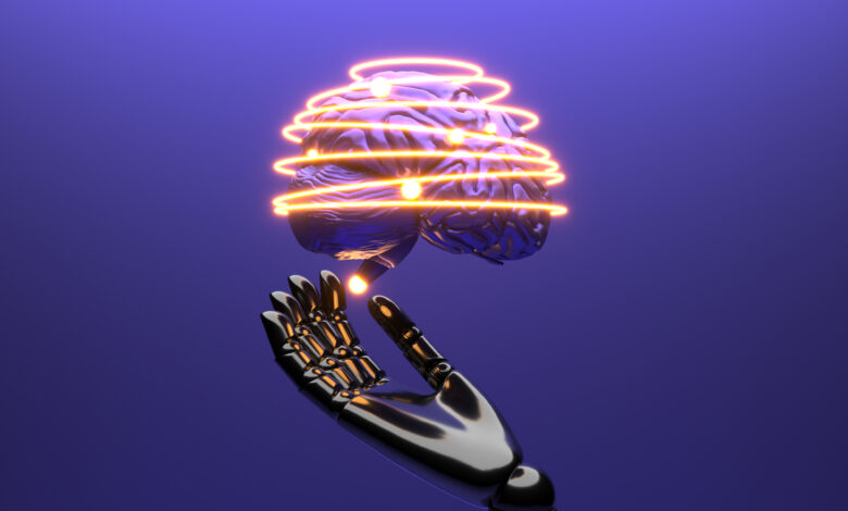 OpenAI Codex concept art showing an AI cloud with a robotic arm