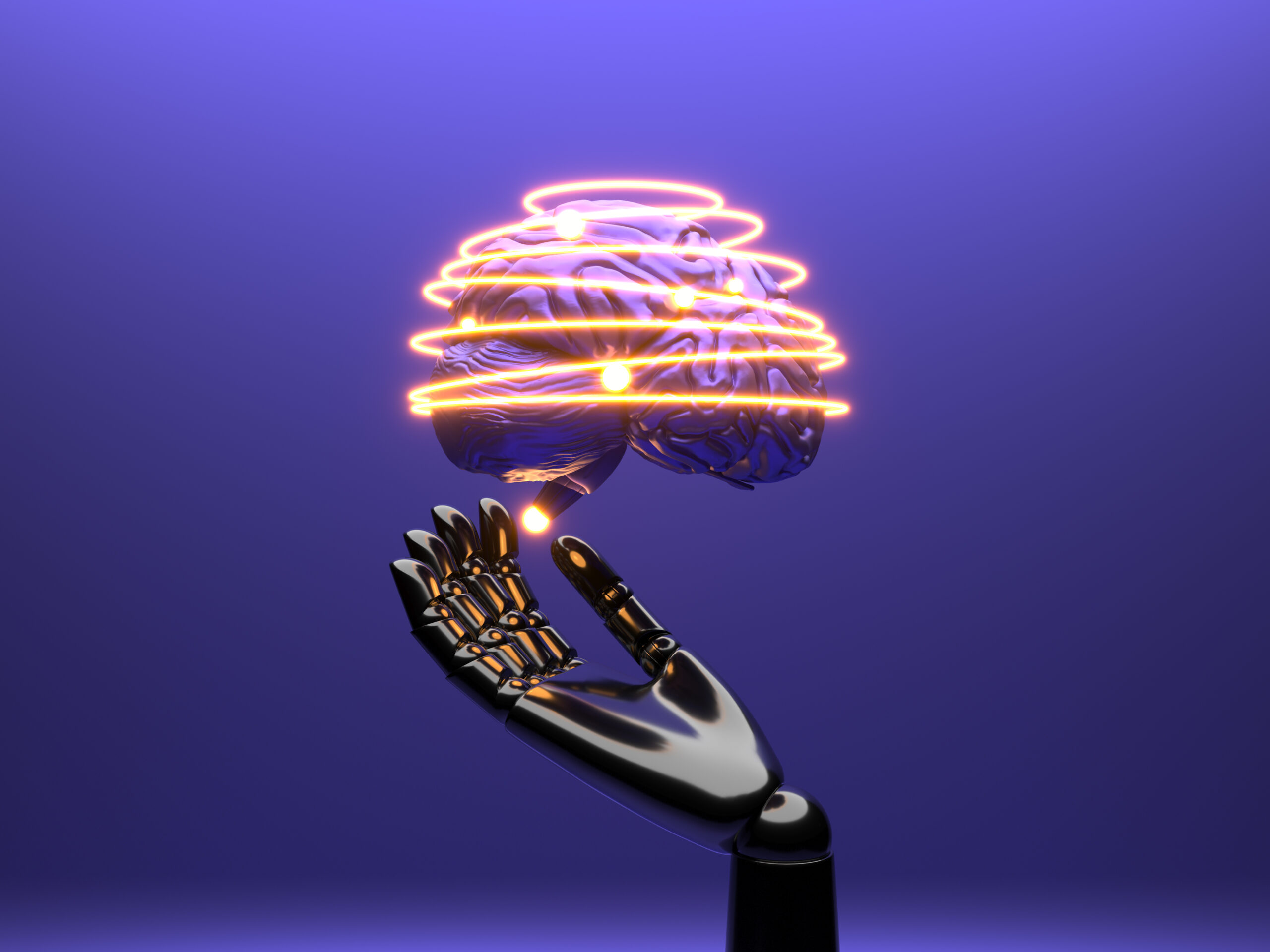 OpenAI Codex concept art showing an AI cloud with a robotic arm