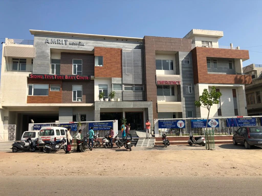 Amrit Hospital Moga exterior photo for Dr Harjinder Singh Sidhu review and blank form experience
